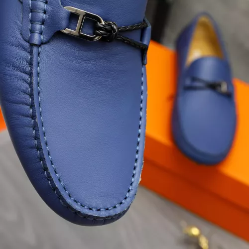 Replica Hermes Leather Shoes For Men #1373669 $82.00 USD for Wholesale