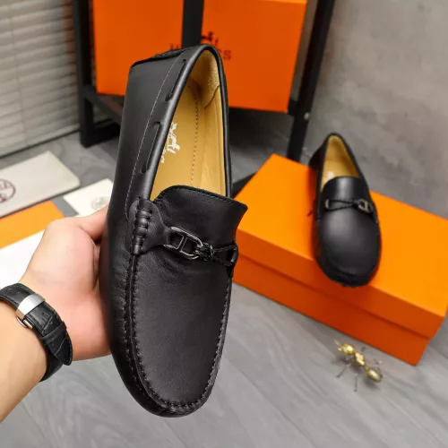 Replica Hermes Leather Shoes For Men #1373670 $82.00 USD for Wholesale