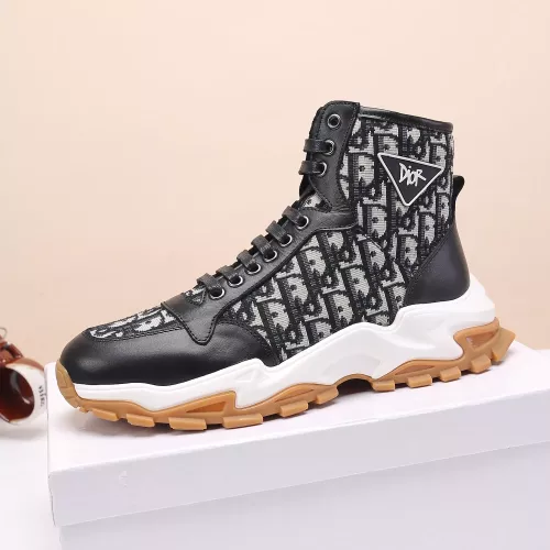 Replica Christian Dior High Top Shoes For Men #1373743 $82.00 USD for Wholesale