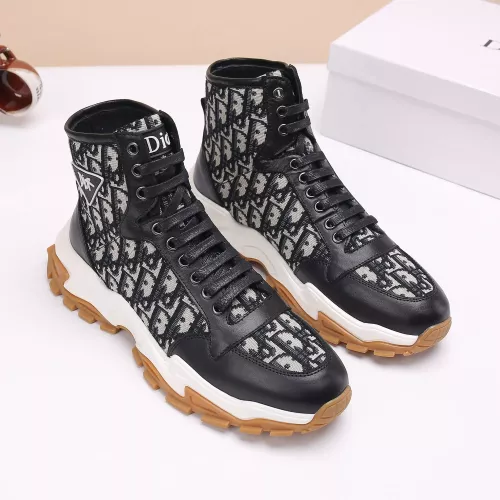Replica Christian Dior High Top Shoes For Men #1373743 $82.00 USD for Wholesale