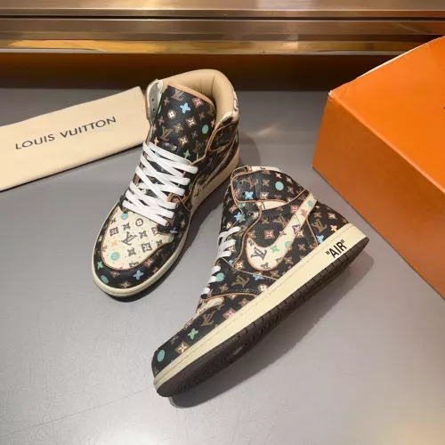 Louis Vuitton High Tops Shoes For Men #1373888 $150.00 USD, Wholesale Replica Louis Vuitton High Tops Shoes