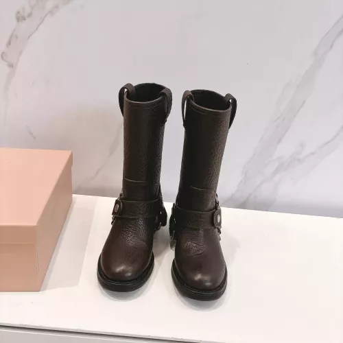 Replica MIU MIU Boots For Women #1374067 $145.00 USD for Wholesale
