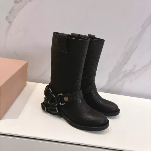 Replica MIU MIU Boots For Women #1374068 $145.00 USD for Wholesale