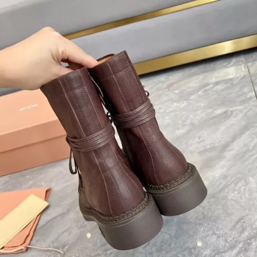 Replica MIU MIU Boots For Women #1374114 $122.00 USD for Wholesale