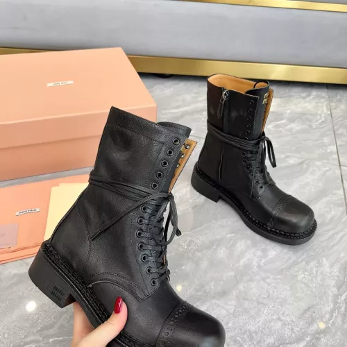 Replica MIU MIU Boots For Women #1374115 $122.00 USD for Wholesale