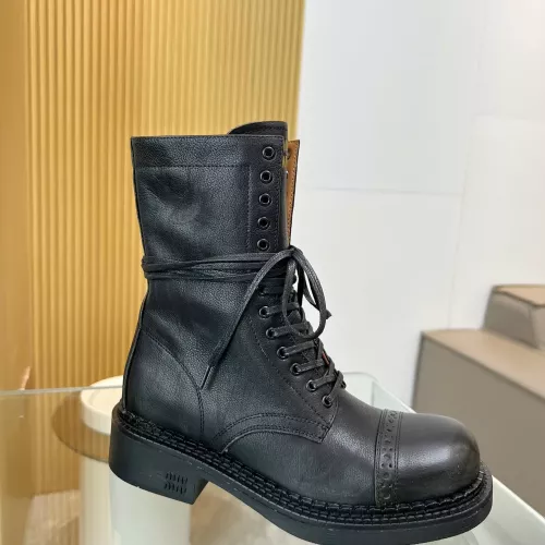 Replica MIU MIU Boots For Women #1374115 $122.00 USD for Wholesale
