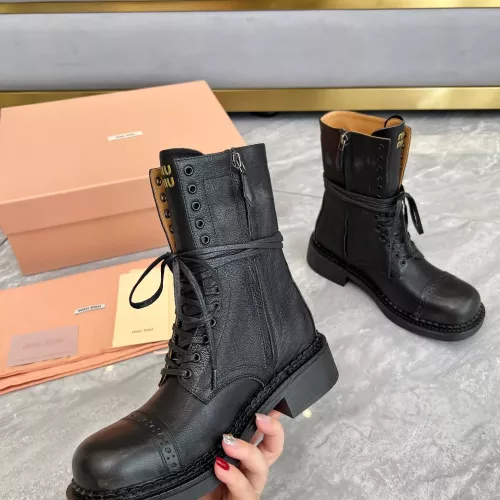 Replica MIU MIU Boots For Women #1374115 $122.00 USD for Wholesale