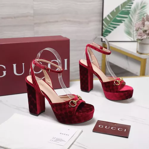 Replica Gucci Sandal For Women #1374123 $112.00 USD for Wholesale