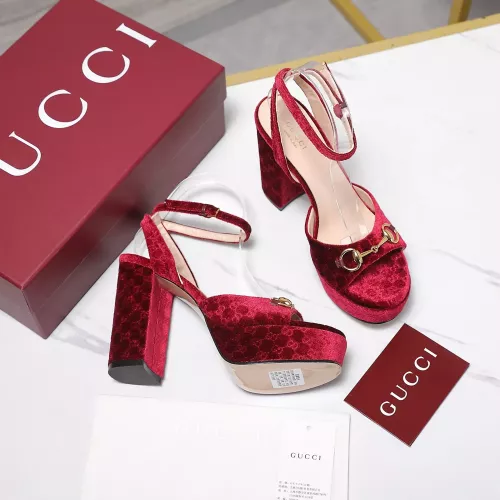 Replica Gucci Sandal For Women #1374123 $112.00 USD for Wholesale