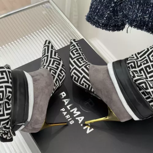 Replica Balmain Boots For Women #1374179 $155.00 USD for Wholesale