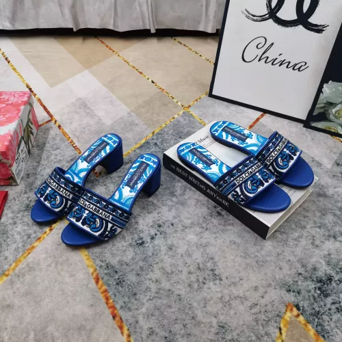 Replica Dolce & Gabbana D&G Slippers For Women #1374247 $125.00 USD for Wholesale