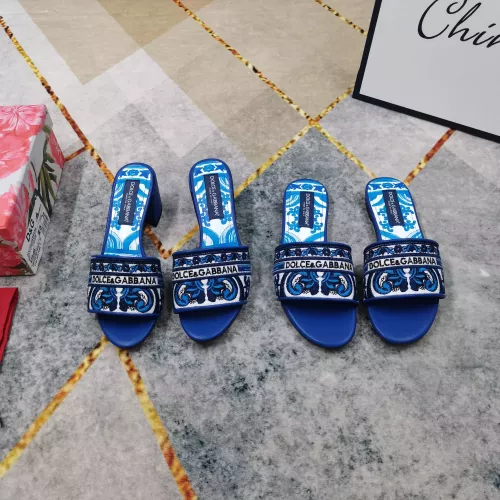 Replica Dolce & Gabbana D&G Slippers For Women #1374247 $125.00 USD for Wholesale