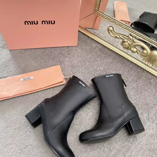 Replica MIU MIU Boots For Women #1374299 $100.00 USD for Wholesale