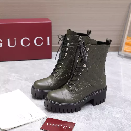 Replica Gucci Boots For Women #1374321 $155.00 USD for Wholesale