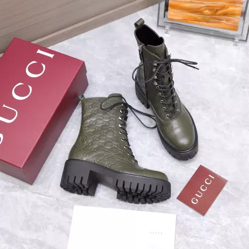 Replica Gucci Boots For Women #1374321 $155.00 USD for Wholesale