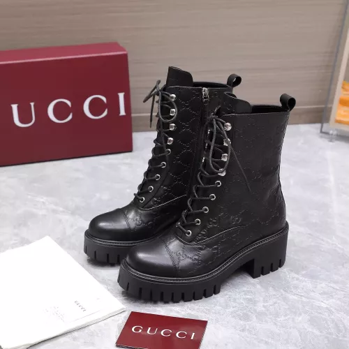 Replica Gucci Boots For Women #1374322 $155.00 USD for Wholesale