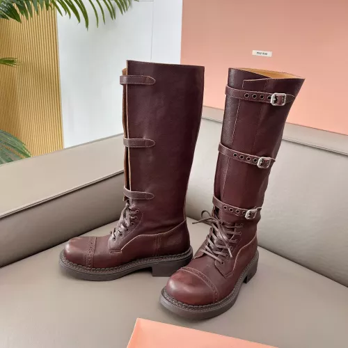 Replica MIU MIU Boots For Women #1374338 $162.00 USD for Wholesale