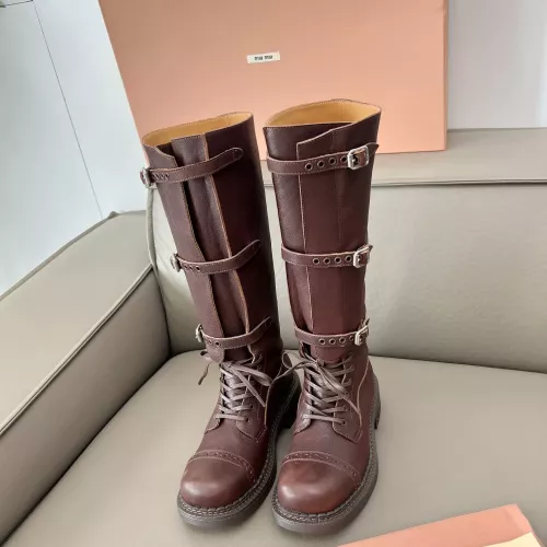 Replica MIU MIU Boots For Women #1374338 $162.00 USD for Wholesale
