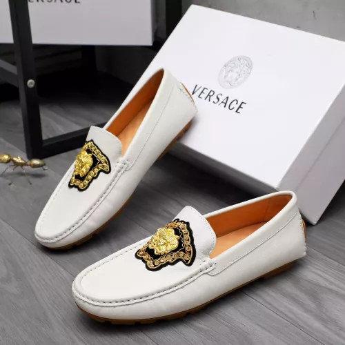 Replica Versace Leather Shoes For Men #1374469 $80.00 USD for Wholesale
