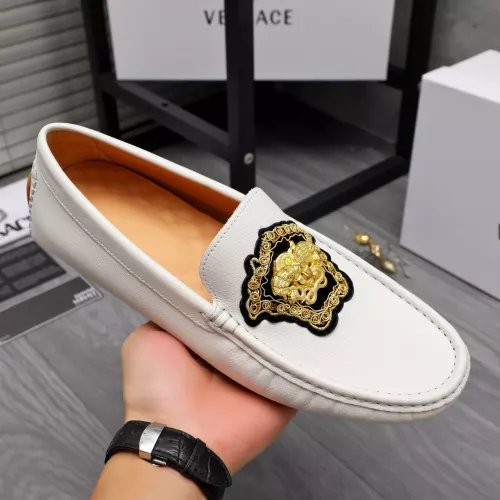 Replica Versace Leather Shoes For Men #1374469 $80.00 USD for Wholesale
