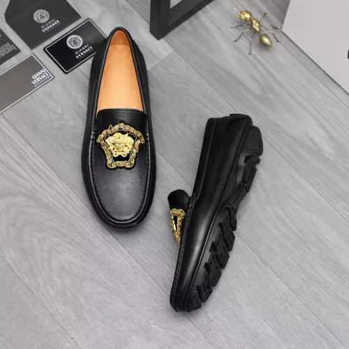 Versace Leather Shoes For Men #1374470 $80.00 USD, Wholesale Replica Versace Leather Shoes