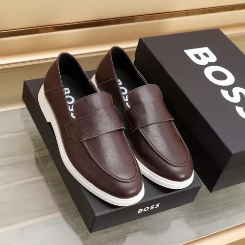 Replica Boss Leather Shoes For Men #1374476 $96.00 USD for Wholesale