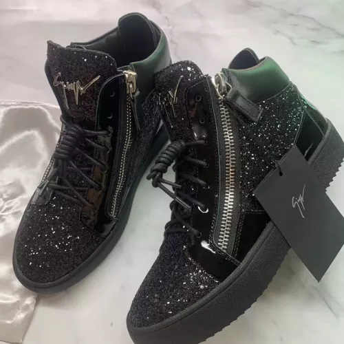 Replica Giuseppe Zanotti High Tops Shoes For Women #1374493 $98.00 USD for Wholesale