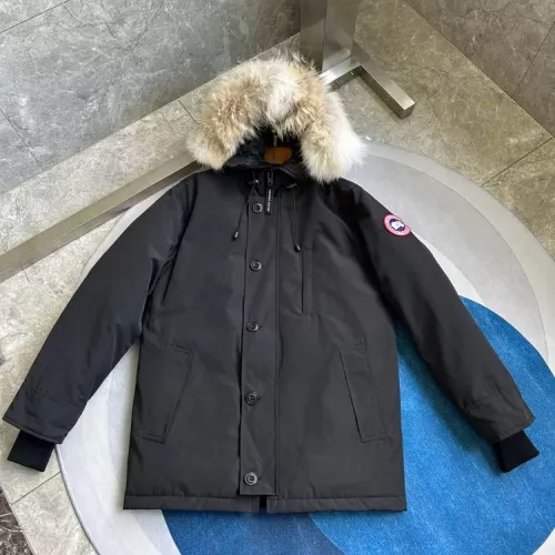 Replica Canada Goose Down Feather Coat Long Sleeved For Men #1374543 $205.00 USD for Wholesale