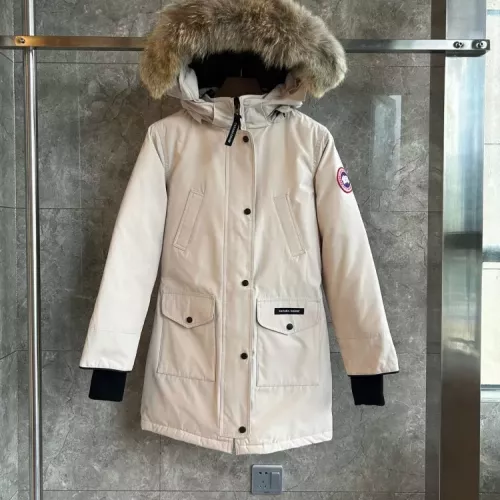 Canada Goose Down Feather Coat Long Sleeved For Women #1374551 $205.00 USD, Wholesale Replica Canada Goose Down Feather Coat
