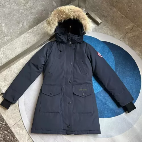 Replica Canada Goose Down Feather Coat Long Sleeved For Women #1374552 $205.00 USD for Wholesale