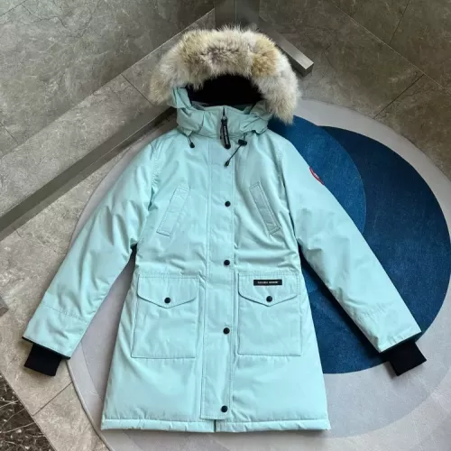 Replica Canada Goose Down Feather Coat Long Sleeved For Women #1374553 $205.00 USD for Wholesale