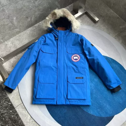 Replica Canada Goose Down Feather Coat Long Sleeved For Men #1374563 $172.00 USD for Wholesale