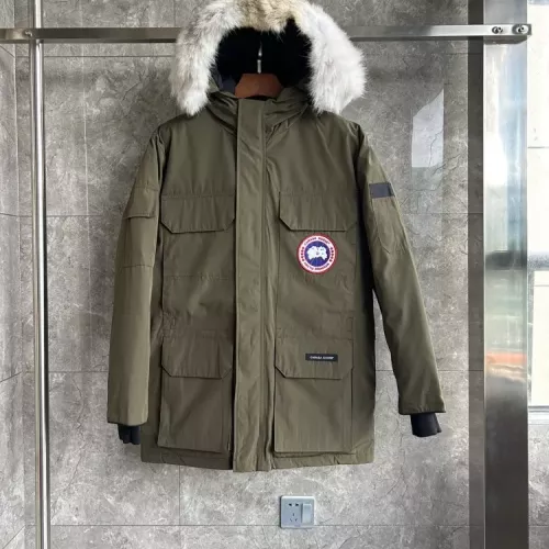 Canada Goose Down Feather Coat Long Sleeved For Men #1374565 $172.00 USD, Wholesale Replica Canada Goose Down Feather Coat