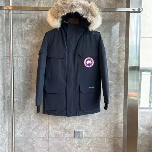 Canada Goose Down Feather Coat Long Sleeved For Men #1374567 $172.00 USD, Wholesale Replica Canada Goose Down Feather Coat