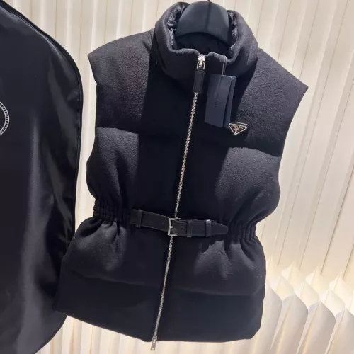 Prada Down Feather Coat Sleeveless For Women #1374572 $170.00 USD, Wholesale Replica Prada Down Feather Coat