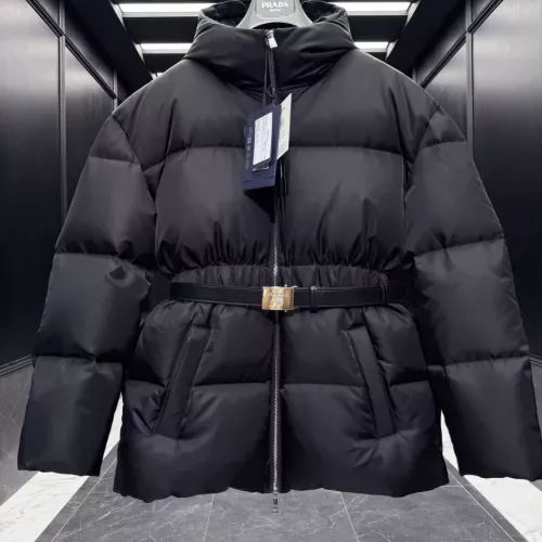 Replica Prada Down Feather Coat Long Sleeved For Women #1374575 $225.00 USD for Wholesale