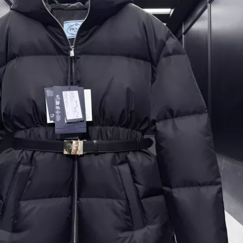 Replica Prada Down Feather Coat Long Sleeved For Women #1374575 $225.00 USD for Wholesale