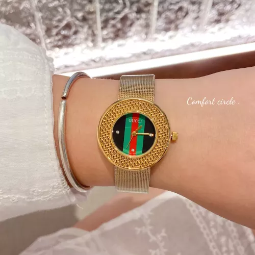 Replica Gucci Watches In Gold #1374601 $29.00 USD for Wholesale