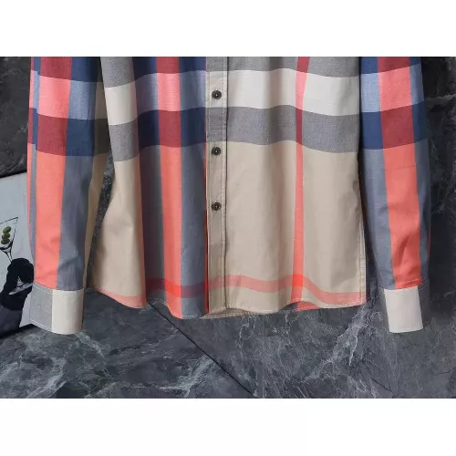 Replica Burberry Shirts Long Sleeved For Men #1374616 $38.00 USD for Wholesale