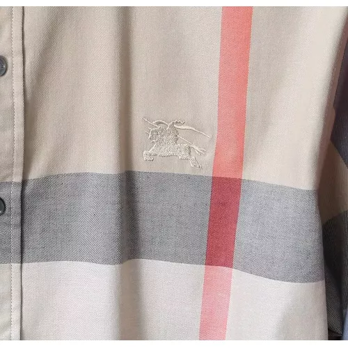 Replica Burberry Shirts Long Sleeved For Men #1374616 $38.00 USD for Wholesale