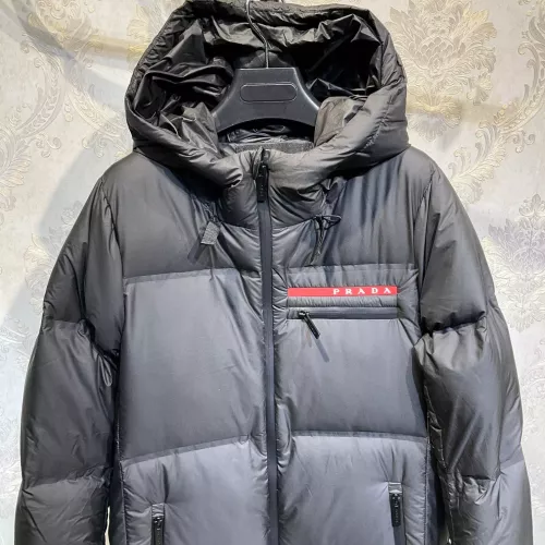 Replica Prada Down Feather Coat Long Sleeved For Women #1374726 $175.00 USD for Wholesale
