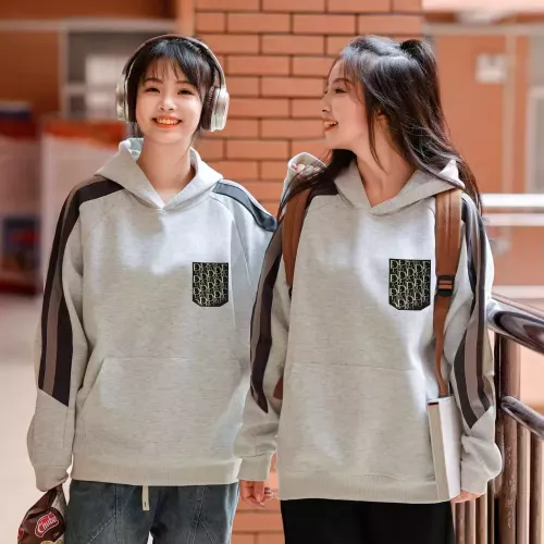 Replica Christian Dior Hoodies Long Sleeved For Men #1374889 $52.00 USD for Wholesale