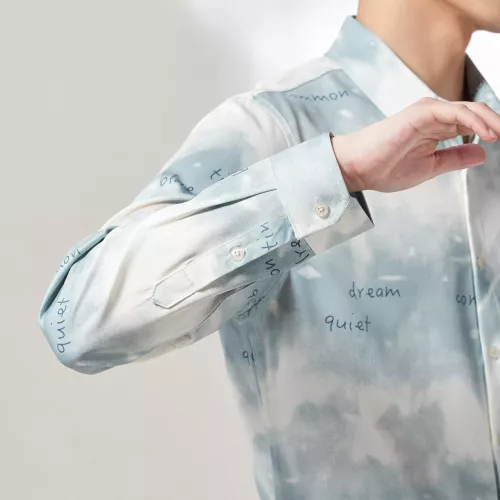 Replica Prada Shirts Long Sleeved For Men #1374908 $56.00 USD for Wholesale