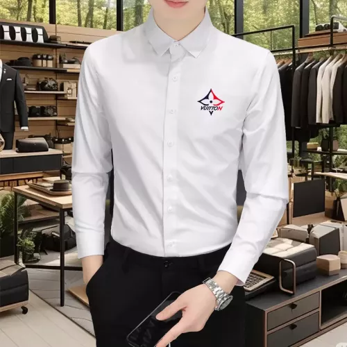 Louis Vuitton LV Shirts Long Sleeved For Men #1374943 $56.00 USD, Wholesale Replica Louis Vuitton LV Shirts