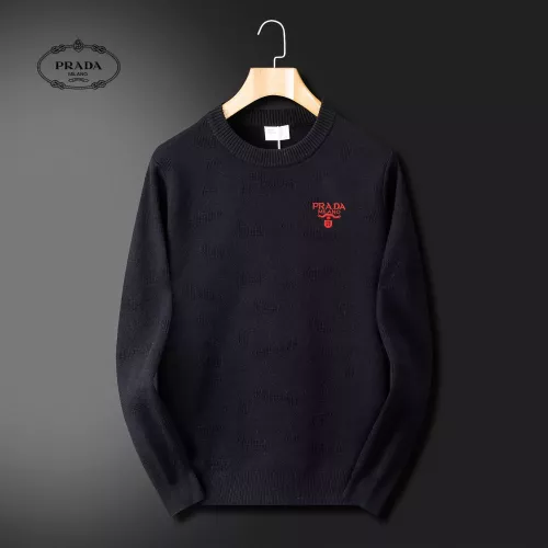 Prada Sweaters Long Sleeved For Men #1375318 $52.00 USD, Wholesale Replica Prada Sweaters