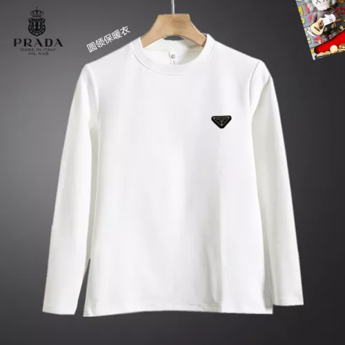 Prada T-Shirts Long Sleeved For Men #1375560 $40.00 USD, Wholesale Replica Prada T-Shirts