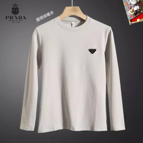 Prada T-Shirts Long Sleeved For Men #1375561 $40.00 USD, Wholesale Replica Prada T-Shirts