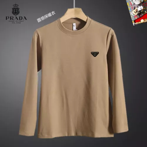 Prada T-Shirts Long Sleeved For Men #1375562 $40.00 USD, Wholesale Replica Prada T-Shirts