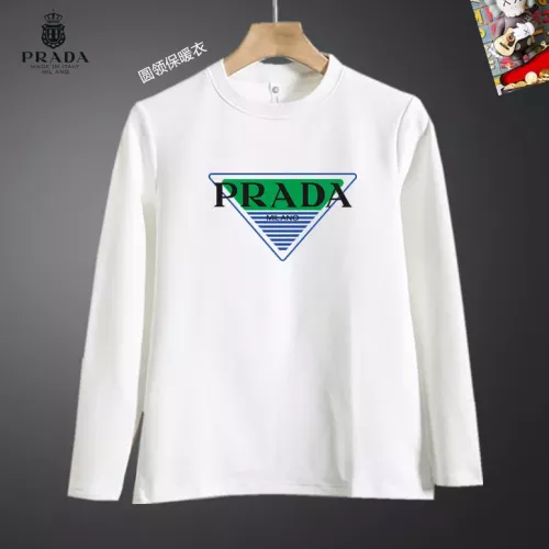 Prada T-Shirts Long Sleeved For Men #1375580 $40.00 USD, Wholesale Replica Prada T-Shirts
