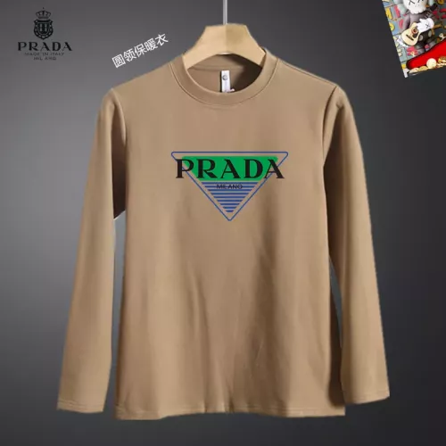 Prada T-Shirts Long Sleeved For Men #1375582 $40.00 USD, Wholesale Replica Prada T-Shirts